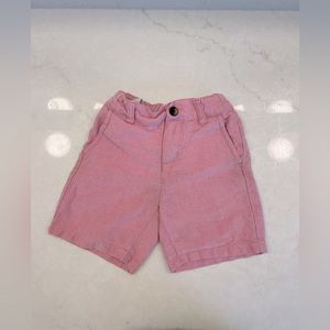 Janie and jack boys pink shorts size 4 elastic adjustable waist pockets